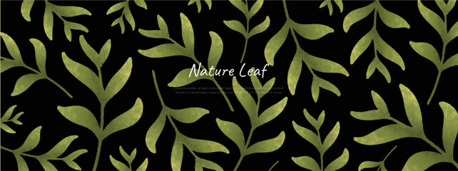 leaves bakground design vector for ecology 
set bundle nature leavesi background