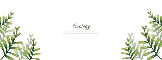 leaves bakground design vector for ecology 
set bundle nature leavesi background