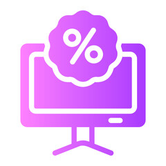 black friday gradient icon