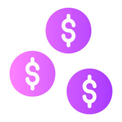 coins gradient icon