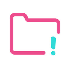 Folder Icon with Two Tone Colour Style