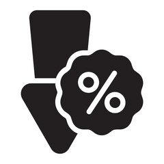 reduce cost glyph icon