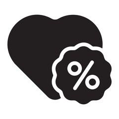 black friday glyph icon