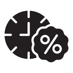 black friday glyph icon