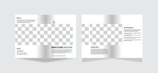 Architecture bifold brochure template 