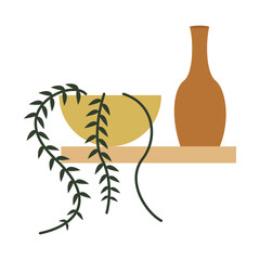 Illustration graphic of Boho Flower Abstract Shape. Perfect for banner, social media, etc.