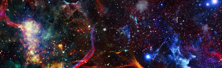 stars and galaxies in outer space. Cosmos art. Elements of this image furnished by NASA.