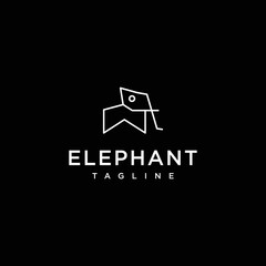 Elephant logo icon design template