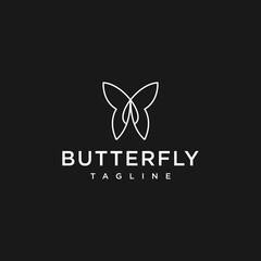 Butterfly logo icon design template
