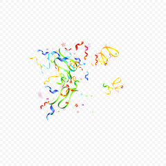 ribbon spiral confetti carnival color shine gift