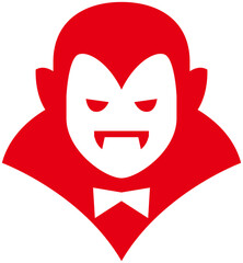 ドラキュラアイコンイラスト