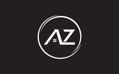 Real estate logo design circle icon and real estate symbol vector and flat house window circle monogram vector