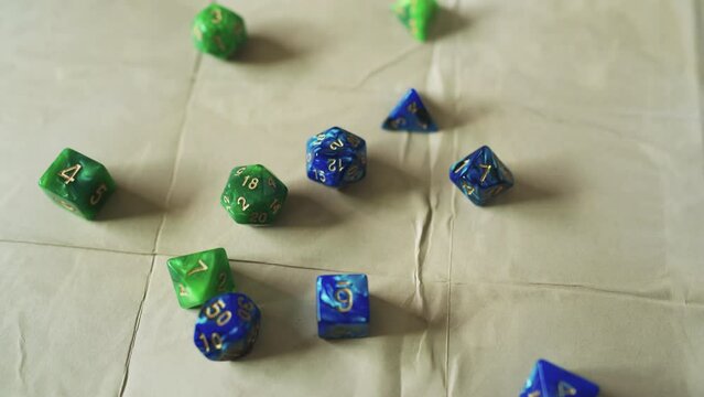 Rolling various kind of dices