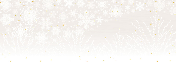 シックな冬の背景素材　グレージュイルミネーション