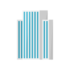 Obraz premium Modern city building, isolated vector flat cartoon illustration