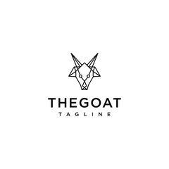 Obraz premium Goat logo design vector template