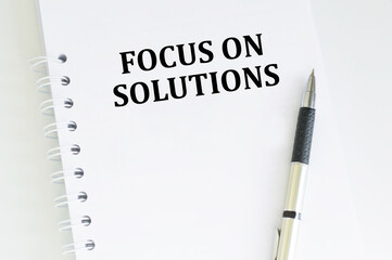 Word writing text Focus on Solutions. Business concept