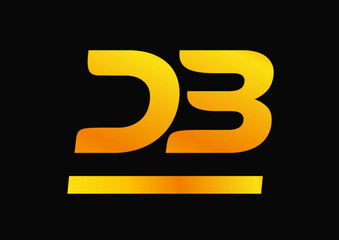 DB / D3 / DE gold icon logo company