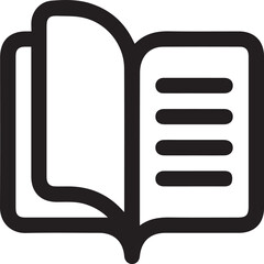 Book icon vector. open book icon vector. ebook icon
