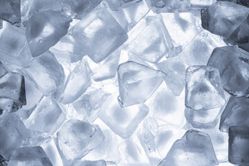 Ice cubes background texture. Background with ice cubes pattern.