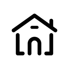 Home icon - vector illustration . Home, House, Building, Property, Apartment, Real estate, Architecture, Construction, line, outline, icons .