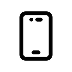 Smartphone icon - vector illustration . mobile, phone, smartphone, device, iphone, call, mobile phone, communication, cellphone, gadget, screen, technology, talk, contact, line, outline, icons .
