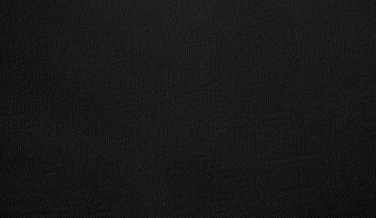 Black cotton background. fabrics from natural textile materials. Pattern texture dark cloth concept