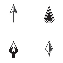Spear logo vector design template