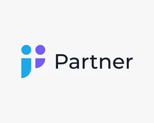 Foto op Plexiglas Partner Partnership People Business Cooperation Join Work Job Collaborate Simple Vector Logo Design © sore.studios