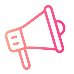 megaphone gradient icon