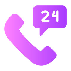 phone service gradient icon
