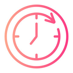 clock gradient icon