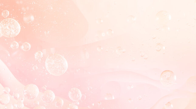 Abstract pink water bubbles background