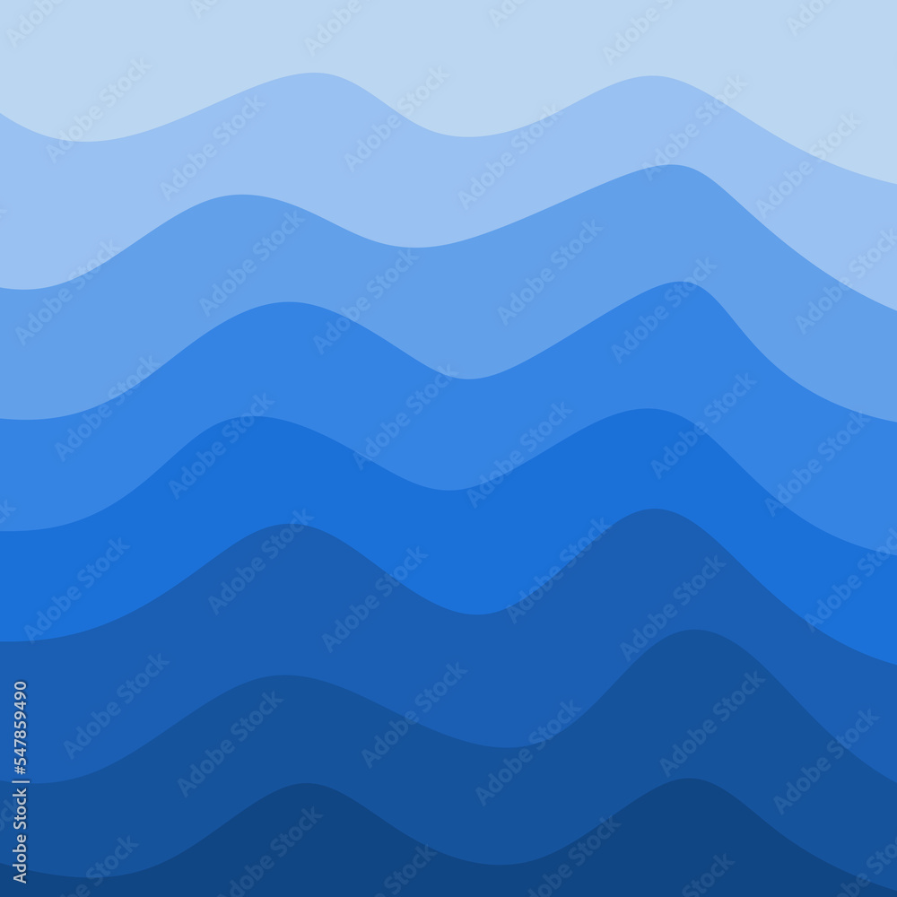 Poster simple background with gradient wavy line pattern