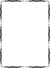 vector frames black on a white background