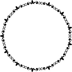 Naklejka premium vector frames black on a white background