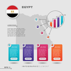 Egypt Chart Infographic Element