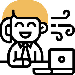 Fototapeta premium desk icon