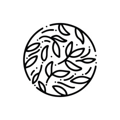 Flower decoration design logo inspiration