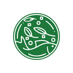 Fish design logo template, restaurant seafood sushi