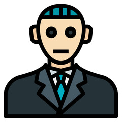 avatar filled outline icon
