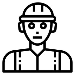 engineer outline icon