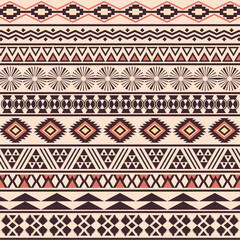 Isolated ethnic pattern flat vector