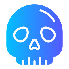 skull gradient icon