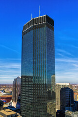 Fototapeta na wymiar Skyscraper Building Exteriors of Contemporary Office Building Built Structures, Minneapolis