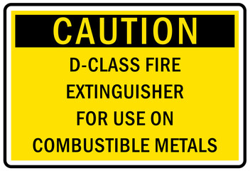 D-class fire extinguisher for use on combustible metal