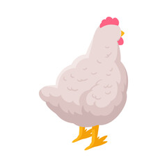 Isometric Hen Illustration