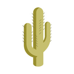 Obraz premium Cactus Plant Isometric Composition