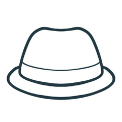 Hat Line Illustration