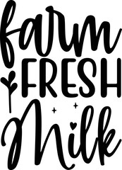 farm fresh milk svg design